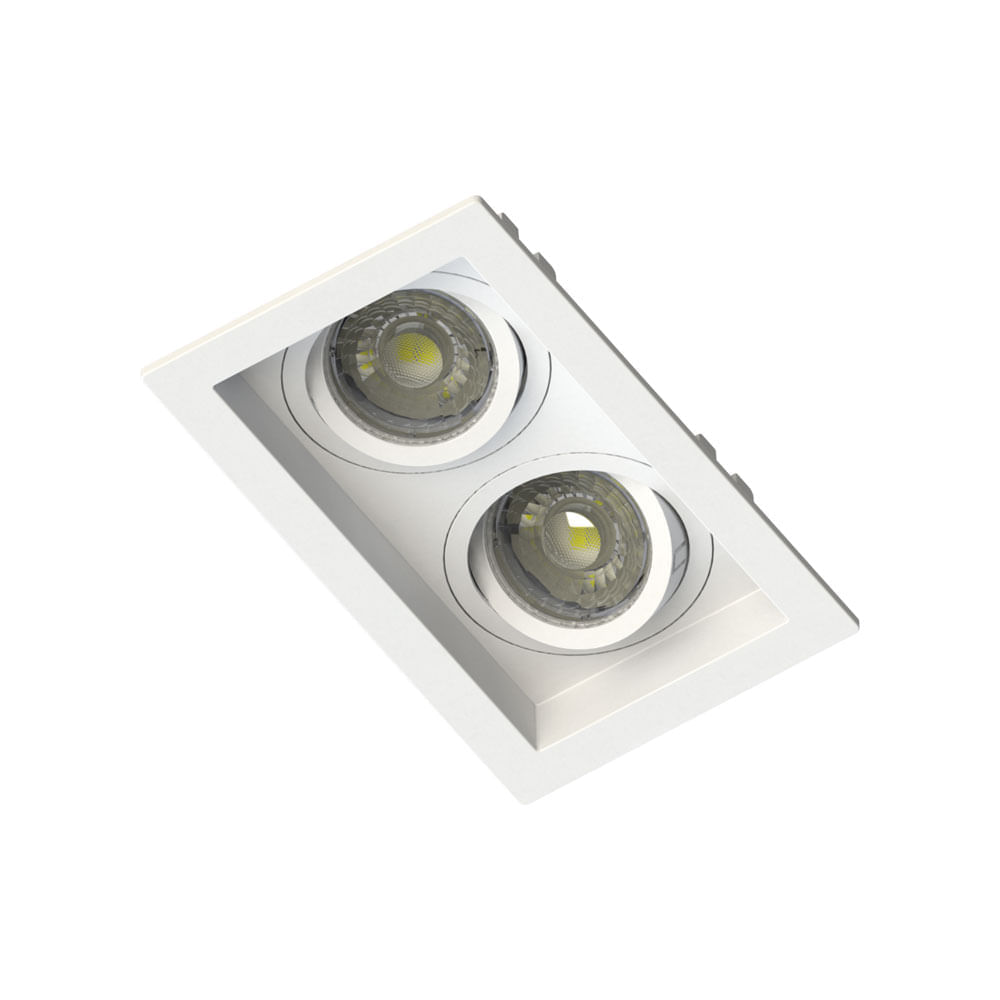 Spot Incandescente Embutido Face Recuada P/2 Dicroica Branco Ref.SE-330.2893 - Save Energy