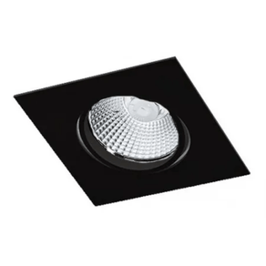 Spot Dicroica Embutir Quadrado Preto Fosco P/1 Dicroica Gu10 Ref.BL1084/1 - Bella Luce Bella Luce