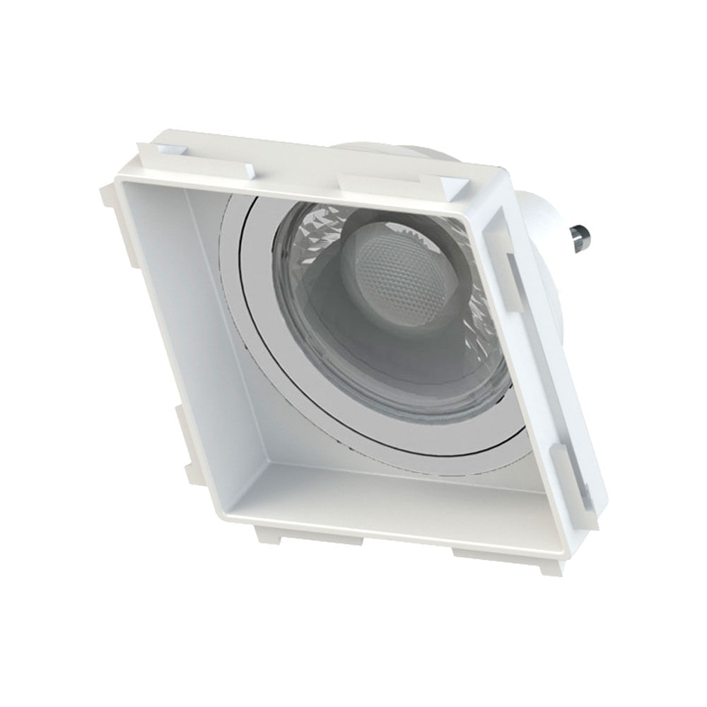 Spot Incandescente Embutido No Frame Quadrado P/1 Dicroica BR Ref.SE-330.2034 - Save Energy