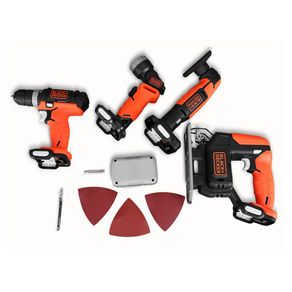 Jogo de Ferramentas 4 em 1 Black+Decker BDCK502C1-B3 a bateria 12v