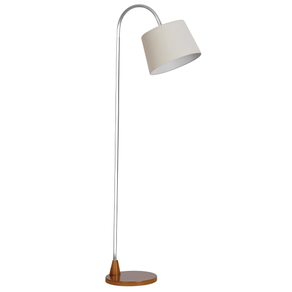 Luminária Coluna Chão Line Tabaco Cúpula Tecido Bege 30X150CM Ref.397 Tabaco.TC.BG - Ar Iluminação Ar Iluminação