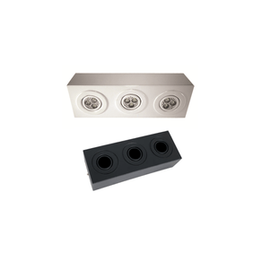 Plafon Sobrepor Quadrado Pigmentado PAR20 Ref.7662 Damlux | Preto
