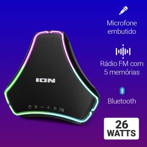 Boombox Flutuante IP67 Resistente À Água 26 Watts Com Iluminação De Led