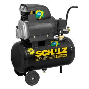 Compressor CSI 8,6/25 Pratiko Air 127V 25 Litros Cod.915.0421-0 - Schulz Schulz