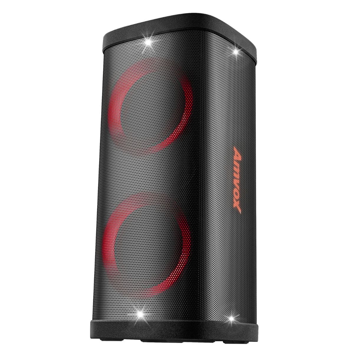 Caixa Amplif 1200W Amvox ACA1200 Party Vox Elite Woofer 6,5 LED/TWS/BT MicroSD Aux Bateria Biv - Imagem 7