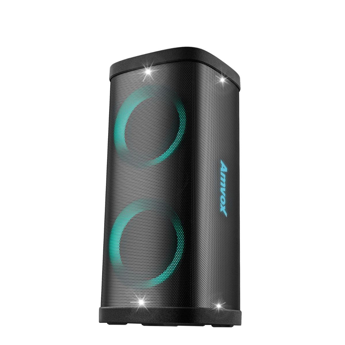 Caixa Amplif 1200W Amvox ACA1200 Party Vox Elite Woofer 6,5 LED/TWS/BT MicroSD Aux Bateria Biv - Imagem 5