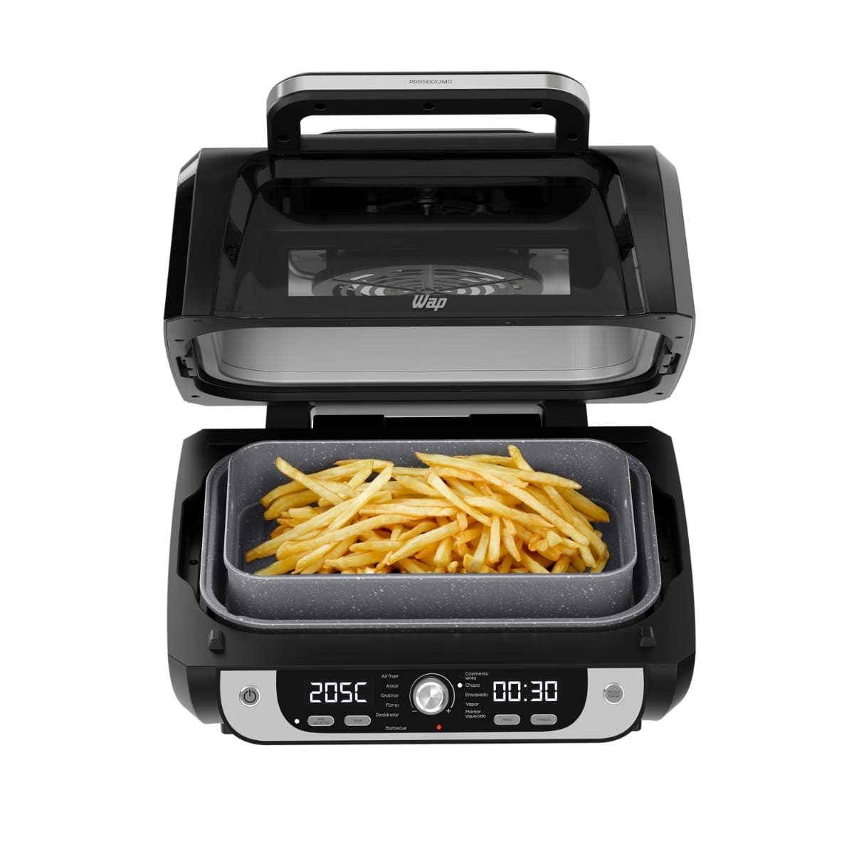 Fritadeira Elétrica WAP 1800W Barbecue 12 em 1, 10L Painel Digital e Revestimento Antiaderente 127v - Imagem 7