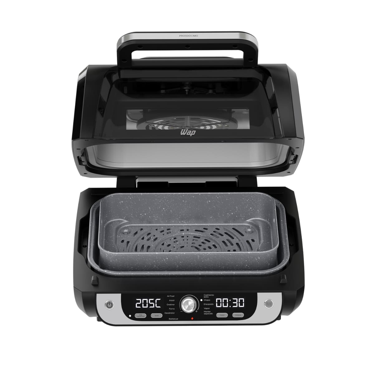 Fritadeira Elétrica WAP 1800W Barbecue 12 em 1, 10L Painel Digital e Revestimento Antiaderente 127v - Imagem 3