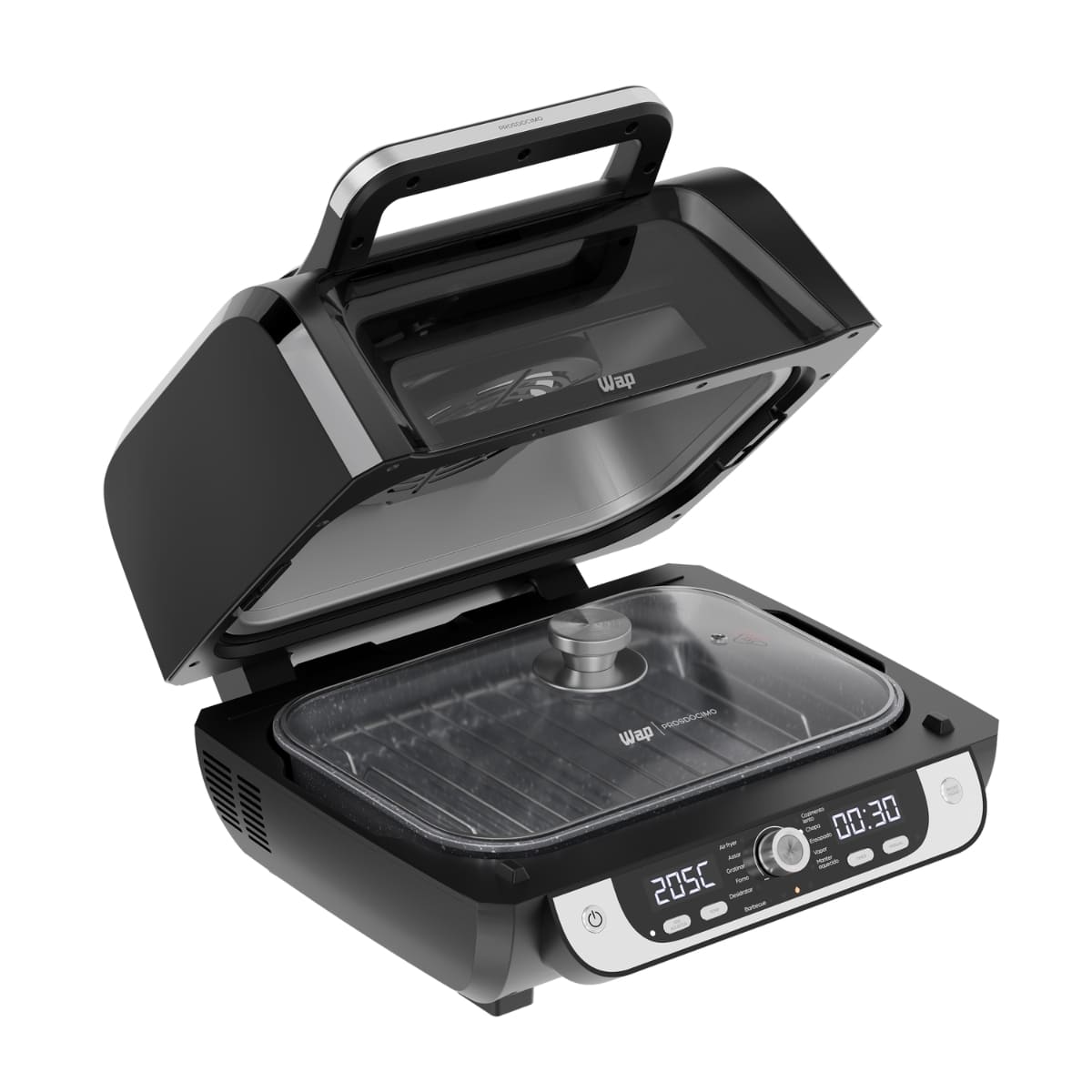 Fritadeira Elétrica WAP 1800W Barbecue 12 em 1, 10L Painel Digital e Revestimento Antiaderente 127v - Imagem 4