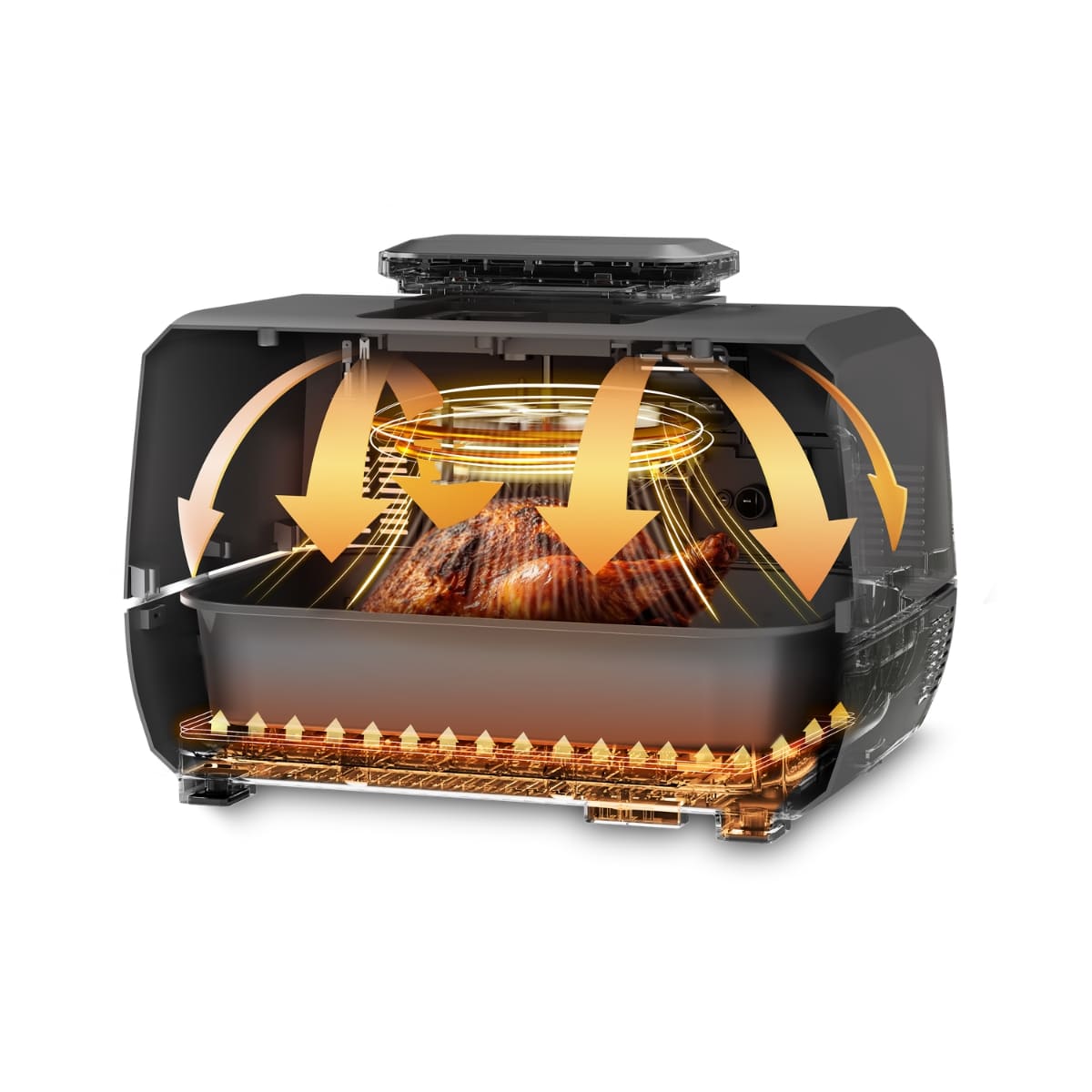 Fritadeira Elétrica WAP 1800W Barbecue 12 em 1, 10L Painel Digital e Revestimento Antiaderente 127v - Imagem 9