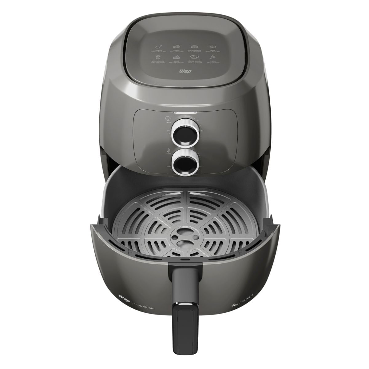Fritadeira Elétrica Sem Óleo WAP Air Fryer Cinza 4L 1500W 127V - Imagem 5