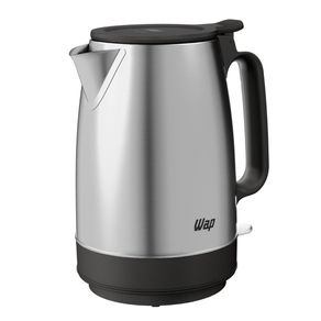 Chaleira Elétrica Wap 1200W WCE2 Portátil Aço Inox 1,7L Preto/Cinza 127V