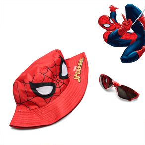 Kit Chapéu E Óculos De Sol Homem-Aranha Estilo E Proteção