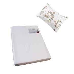 Jogo de Cama SOLTEIRO 2 Peças JOLITEX TERNILLE 300 Fios - Toque de Seda - Floral