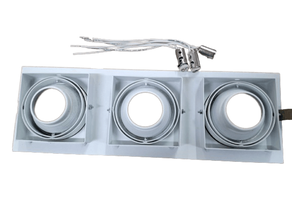 Plafon Embutir Quadrado Slim Circle P/3 Lampada 70w Ref.El-23-0307 - Everlight - Imagem 2