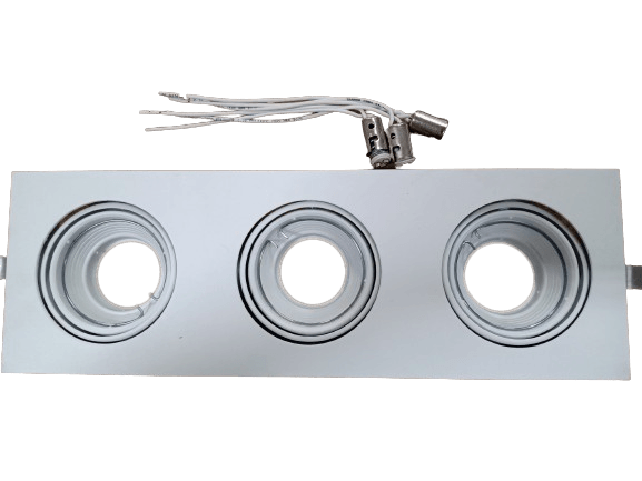 Plafon Embutir Quadrado Slim Circle P/3 Lampada 70w Ref.El-23-0307 - Everlight