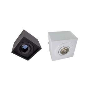 Plafon Sobrepor Quadrado Pigmentado PAR30 Ref.7708 - Damlux | Preto