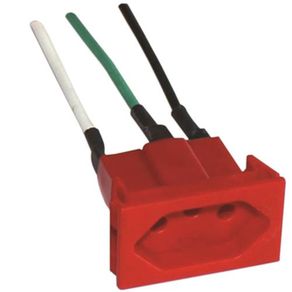 Tomada P/Painel 2P+T 20A S-8631 VM 250V NBR14136 C/Cabo - Steck Steck