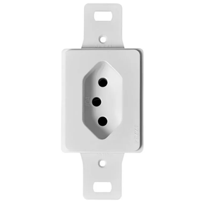 Tomada Condulete Vertical Retangular 2P+T Sem Placa 250V - Pezzi 10A Ref.40.056