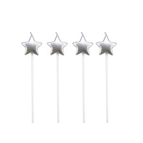 Vela Estrelas Prata - SilverFestas