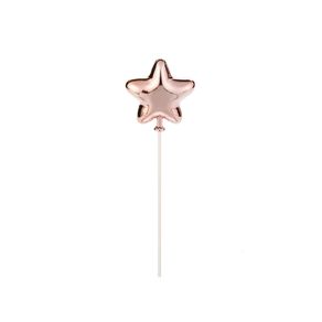 Topo de Bolo Estrela Rose Gold - SilverFestas