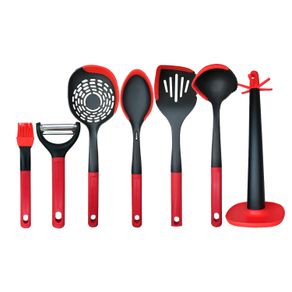 Suporte e Utensílios de Silicone Ichef Red | Red Ichef