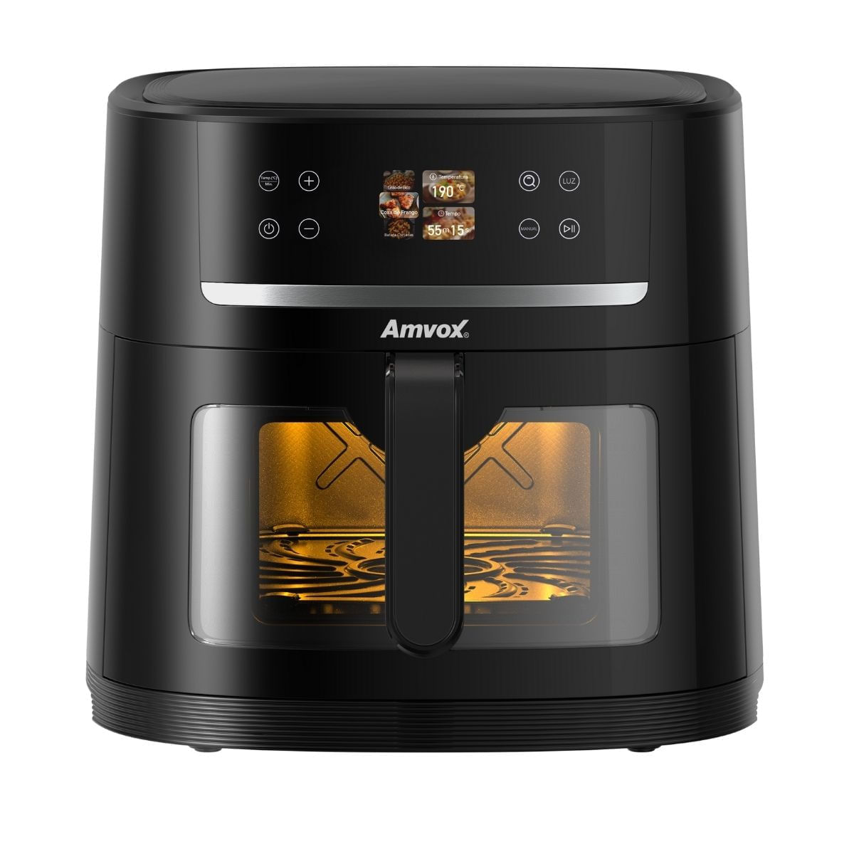 Air Fryer 8L 1700W Amvox ARF 1480 I.A Digital Antiader Timer Black 110V
