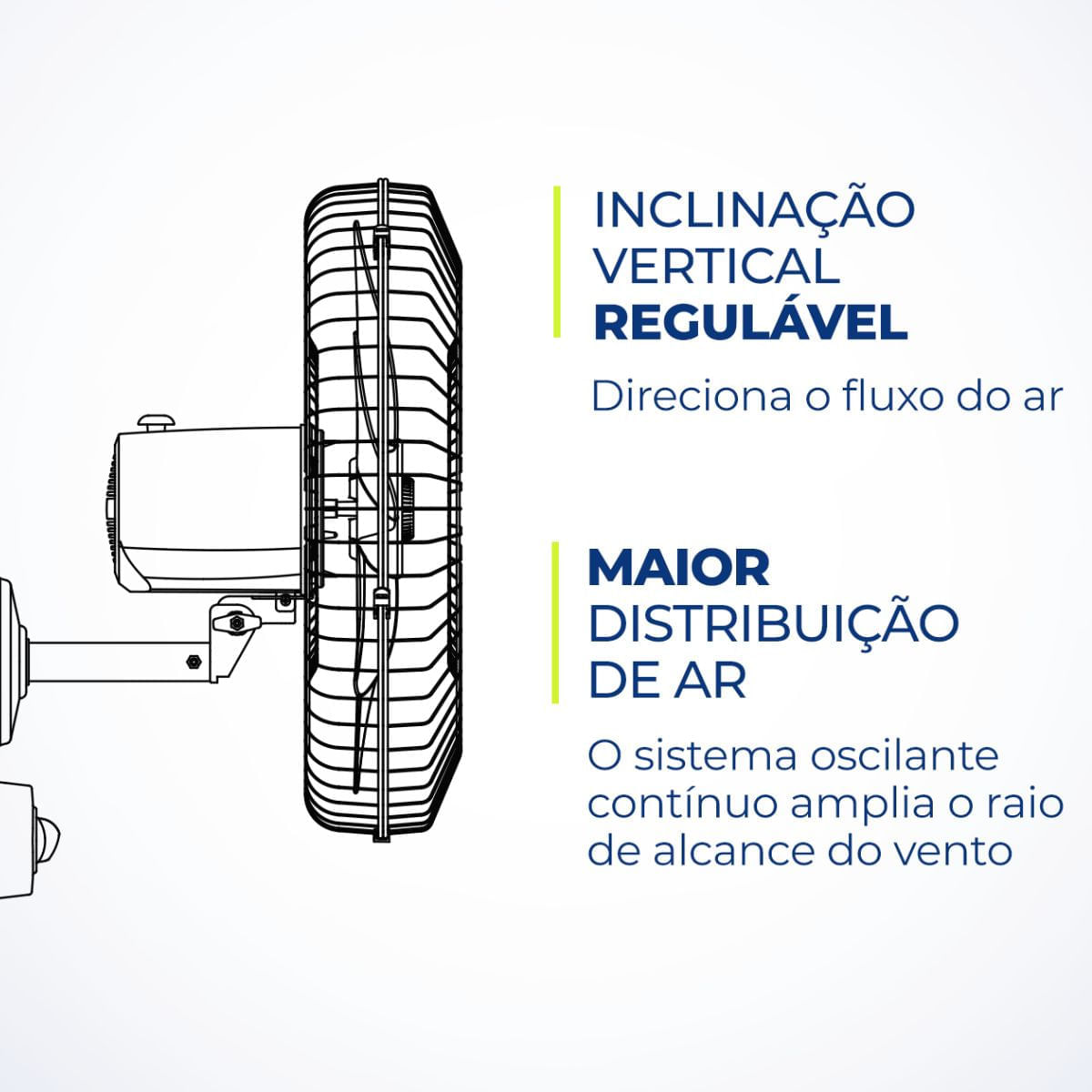 Ventilador de Parede Mondial 50cm 150w Turbo Pro NVP-PRO-50 127v - Imagem 3
