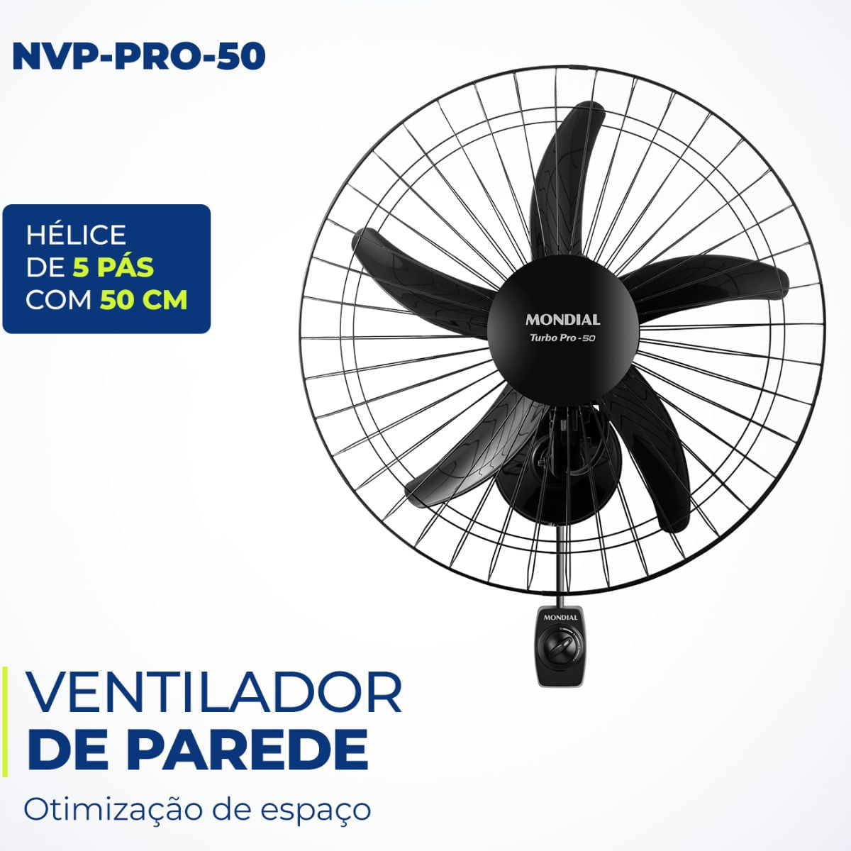 Ventilador de Parede Mondial 50cm 150w Turbo Pro NVP-PRO-50 127v - Imagem 11