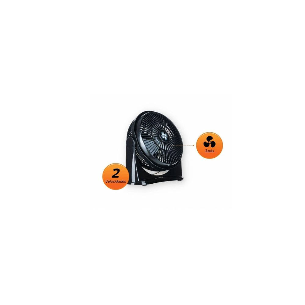 Circulador de Ar Ventimais 25CM Preto/Prata 110V - Imagem 15
