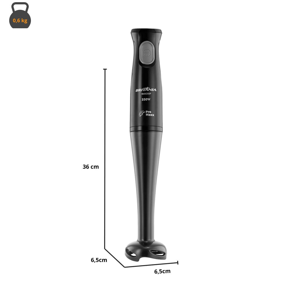 Mixer Britânia BMX350P 350W Lâminas PRO MAXX 110V - Imagem 3
