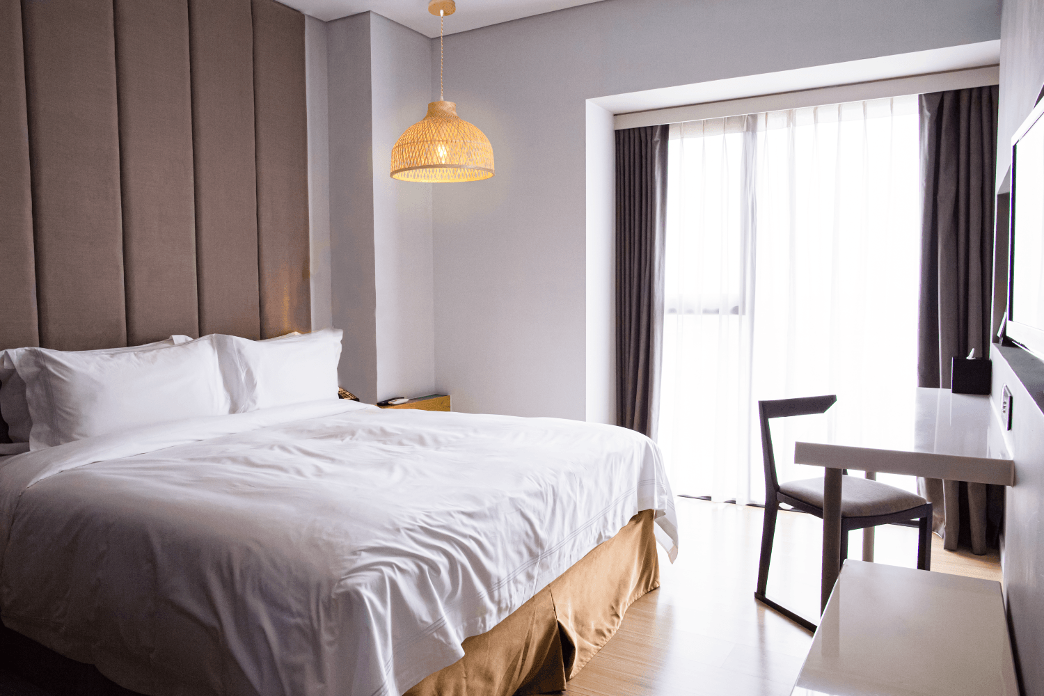 Pendente Jacarta 40x28cm Madeira C/ Fibra Bambu P/ 1 Lâmpada E-27 Cód. P-JACARTA-40 – GMH Trade - Imagem 3