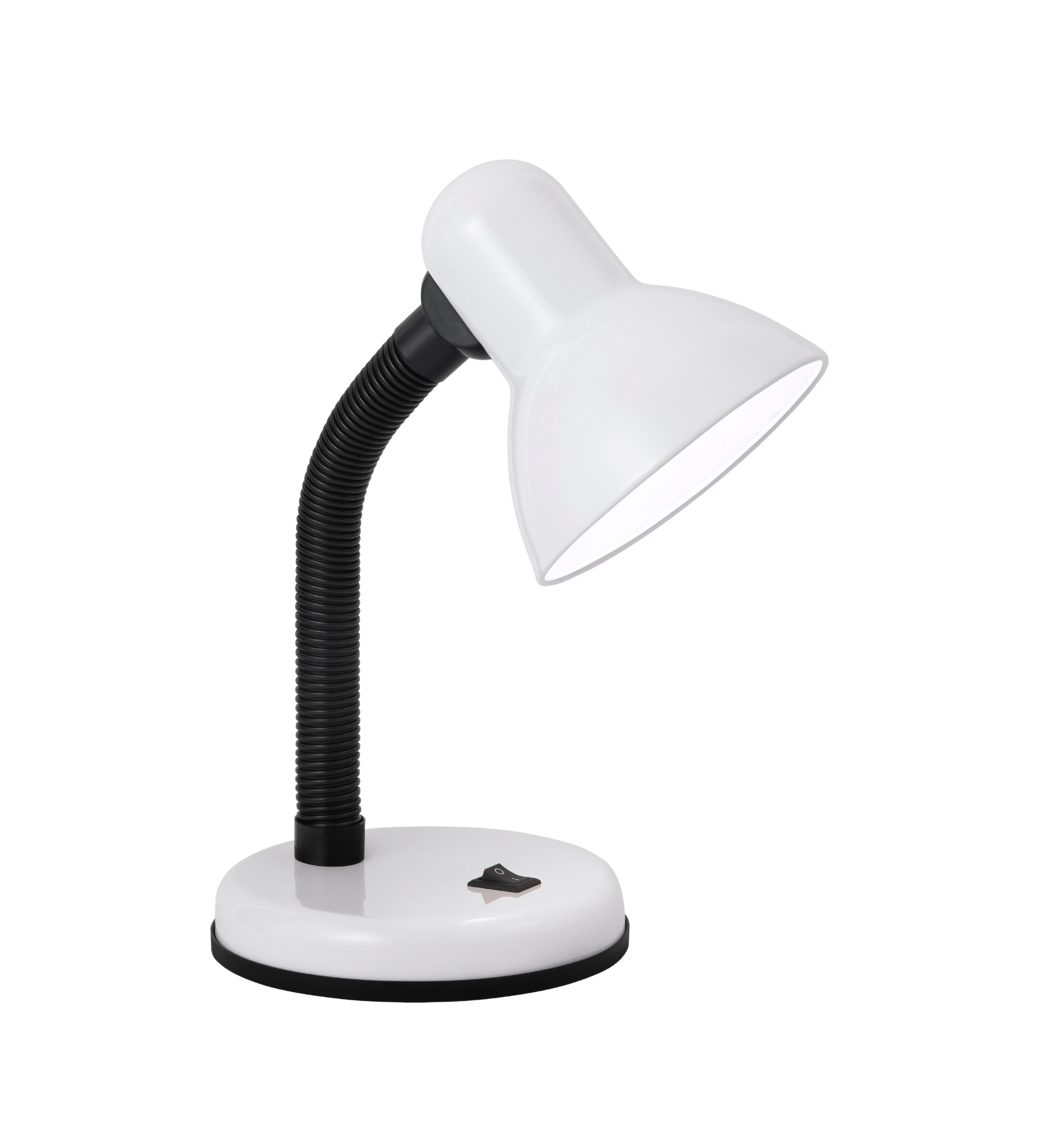 Luminária De Mesa Mini Office Lamp 33cm Branca P/ 1 Lâmpada E-27 Cód. MOL-B – GMH Trade