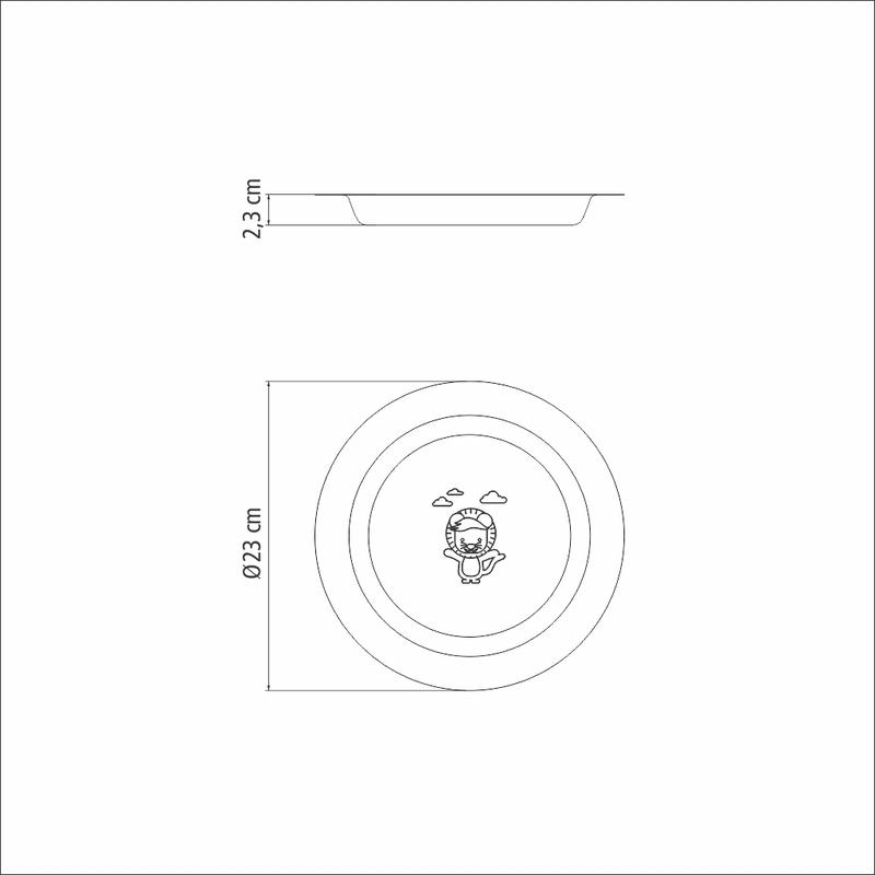 Prato Criança Aço Inox Baby Friends Tramontina - Imagem 4