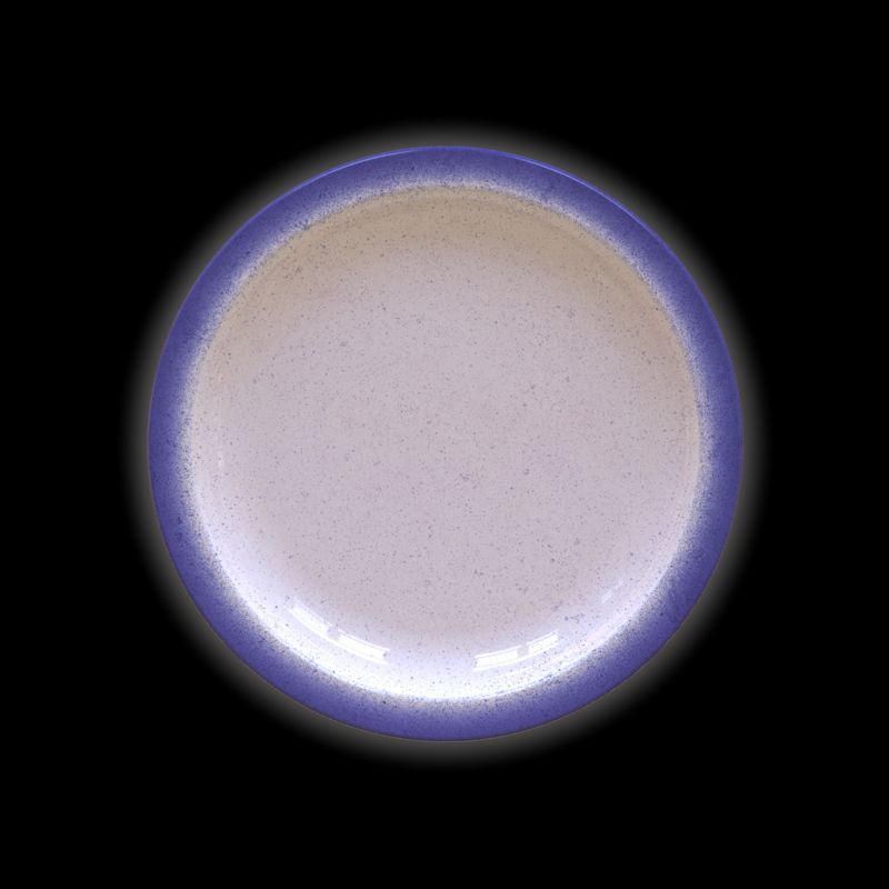 Prato Raso Rústico Azul em Porcelana 28 cm Tramontina - Imagem 3