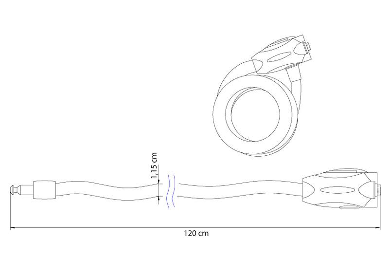 Cadeado Para Bicicleta Com Chave Tramontina - Imagem 4