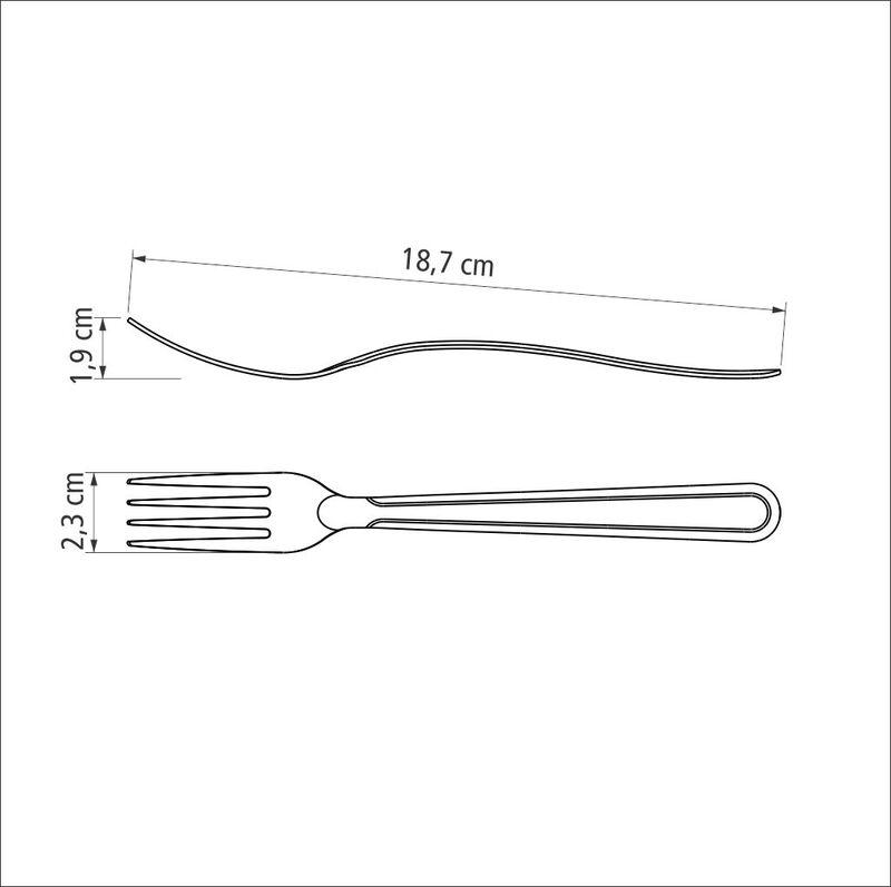 Garfo De Mesa Búzios Aço Inox Tramontina - Imagem 2