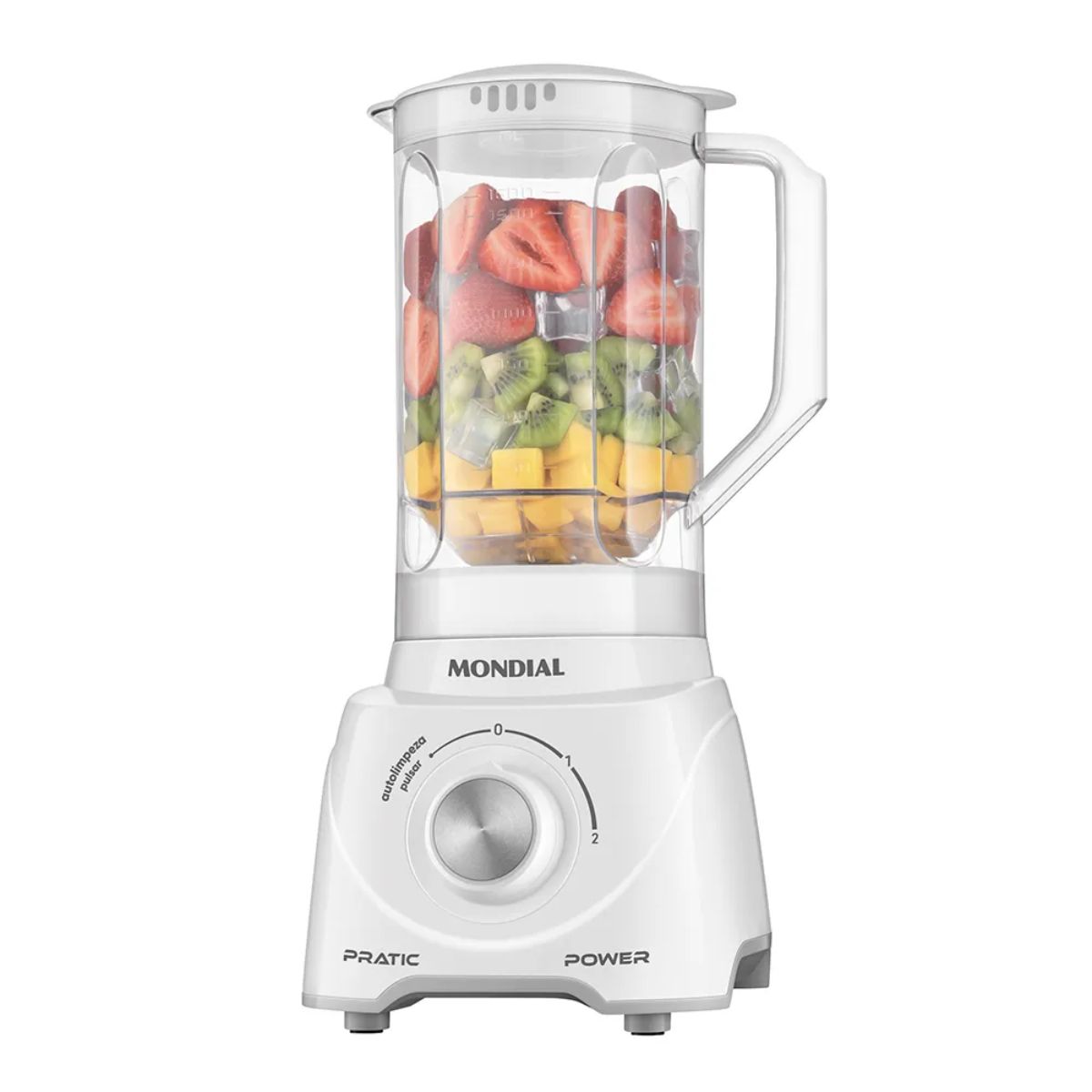 Liquidifcador 550W 2,2L Mondial L-97-W Pratic Power 2Vel Branco 127V - Imagem 8