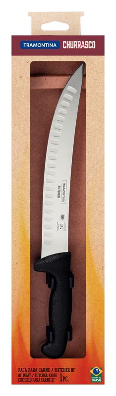 Faca Carne Inox 10 Profissional Preto Butcher Tramontina - Imagem 2