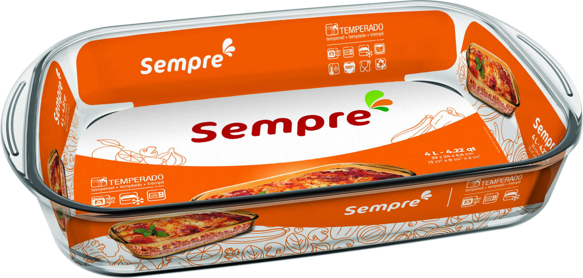 Travessa Lasanheira Sempre 4 L Nadir Figueiredo 6822/037