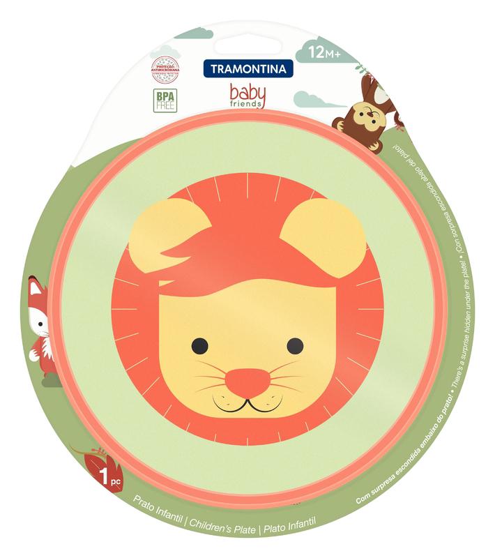 Prato Baby Friends Laranja Tramontina - Imagem 2