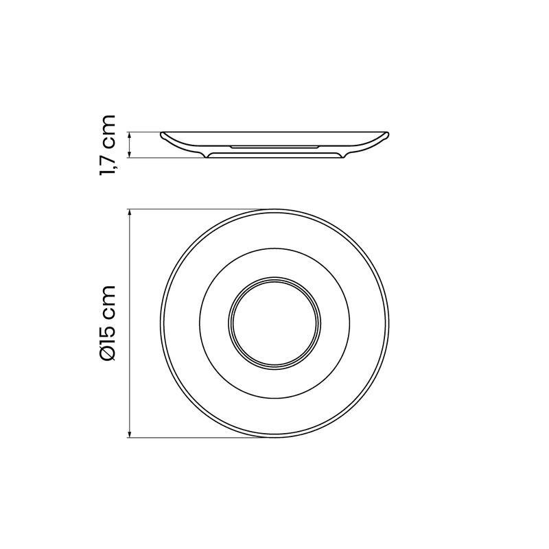 Pires Cupê/Cappuccino Paola em Porcelana Tramontina - Imagem 3