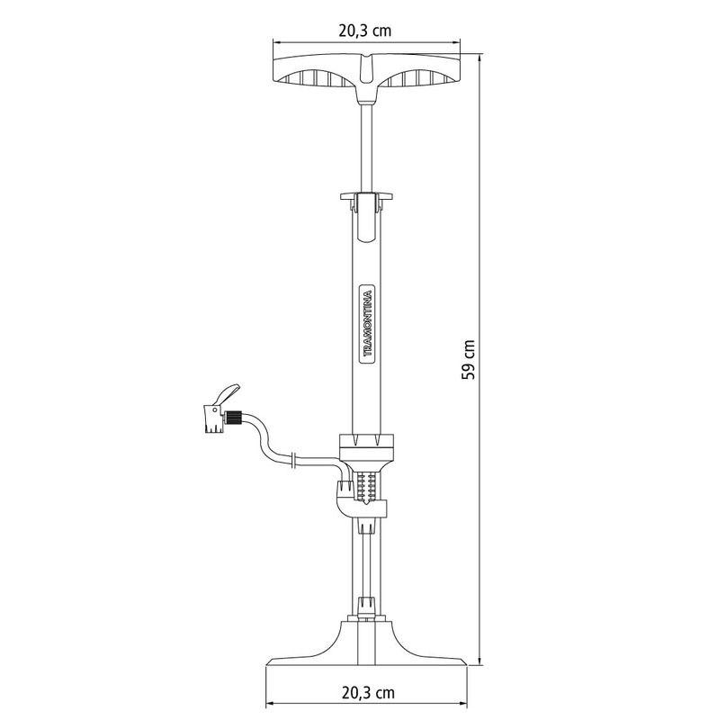 Bomba De Ar Manual 160 Ps i/ 11 Bar Tramontina - Imagem 10