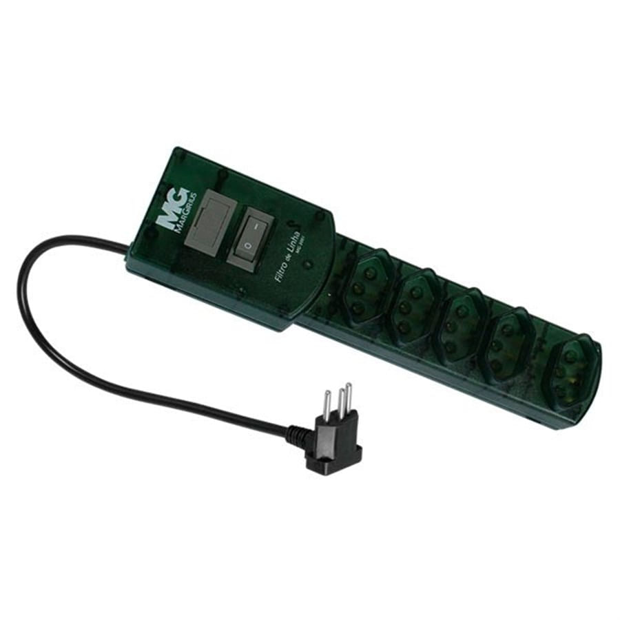 Filtro de Linha MG-3001 C/5 Tomadas 1,5mts 1 Novo ABNT – Margirius - Imagem 7