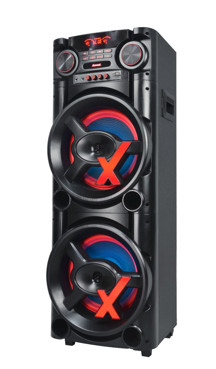TORRE SOM 1000W AMVOX ACA1000 TWS LED DUPLO WOOFER 8 BIV - Imagem 3