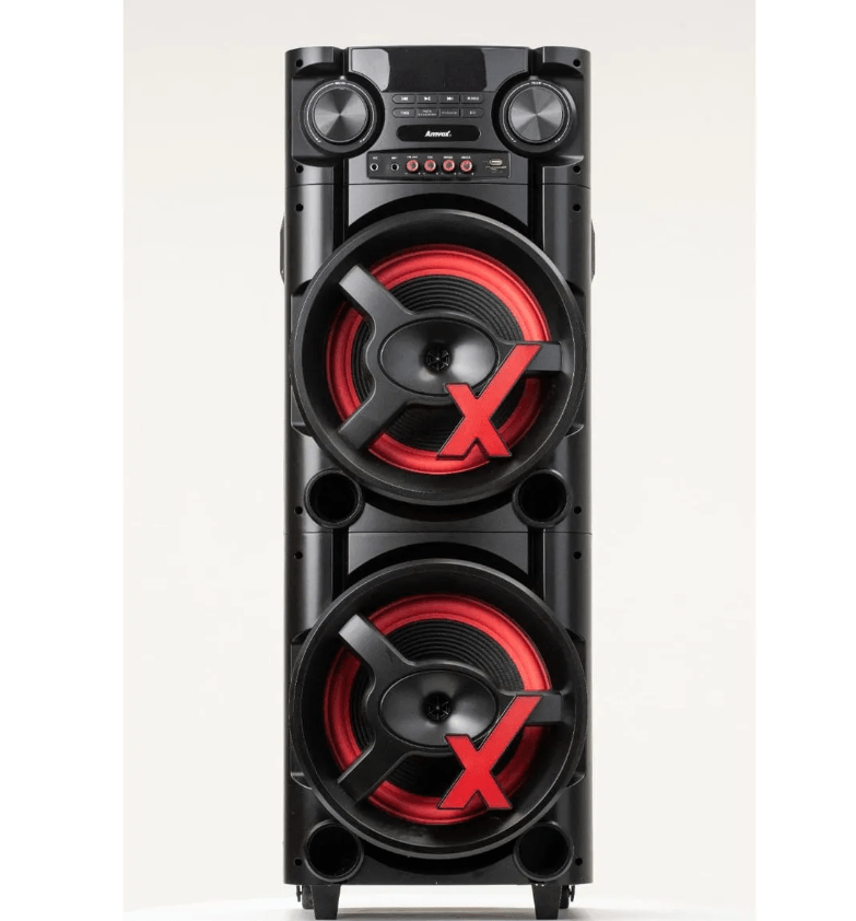 TORRE SOM 1000W AMVOX ACA1000 TWS LED DUPLO WOOFER 8 BIV - Imagem 4