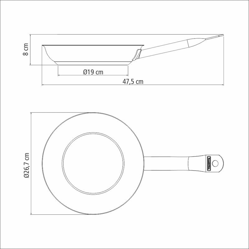 Frigideira Aço Inox Profissional Tramontina - Imagem 6
