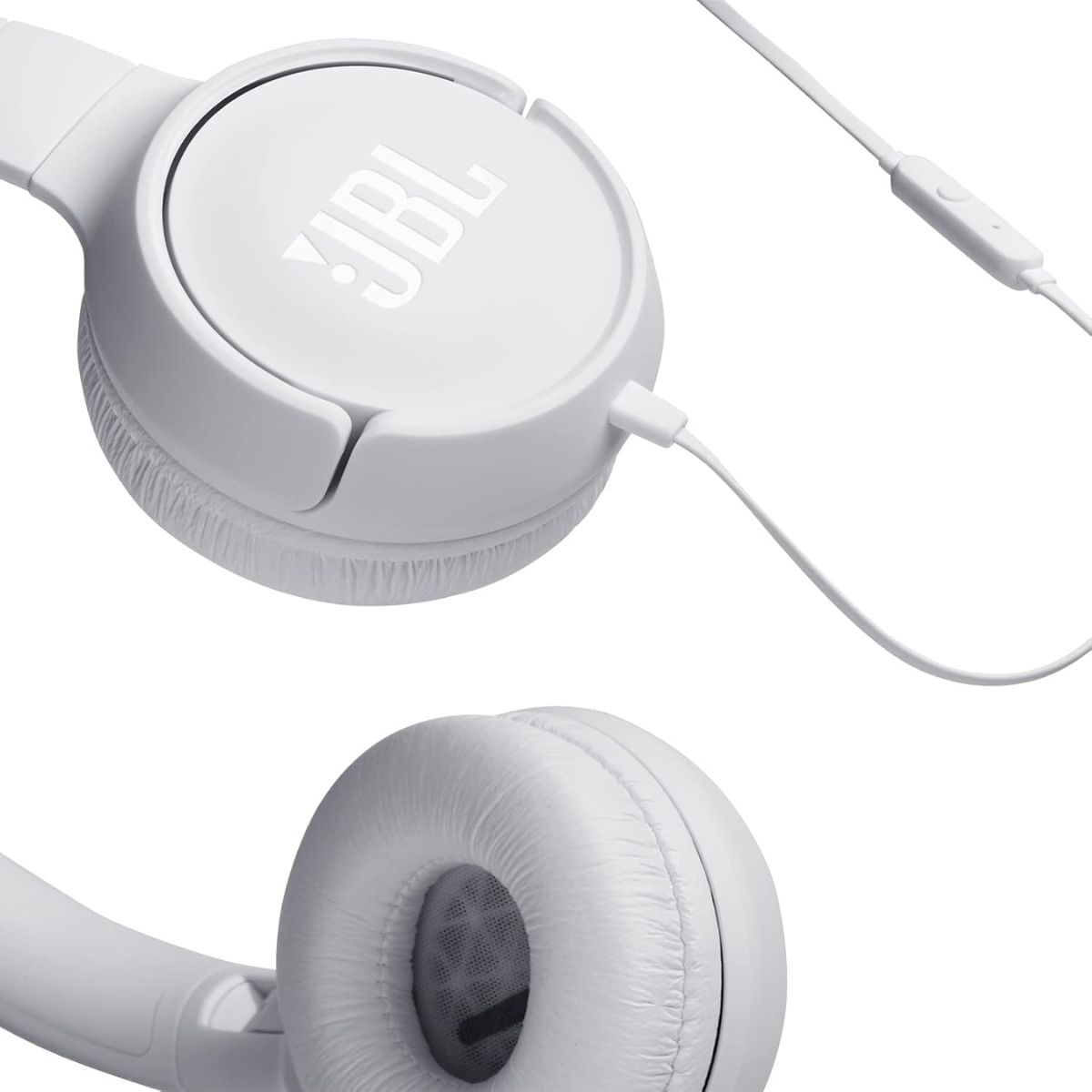 Headphone JBL T500BLK Tune 500 Pure Bass com fio Branco - Imagem 7