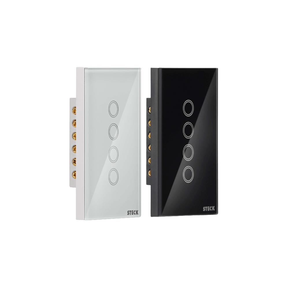 Interruptor Touch Wi-Fi Smarteck 4x2 4 Módulos – Steck
