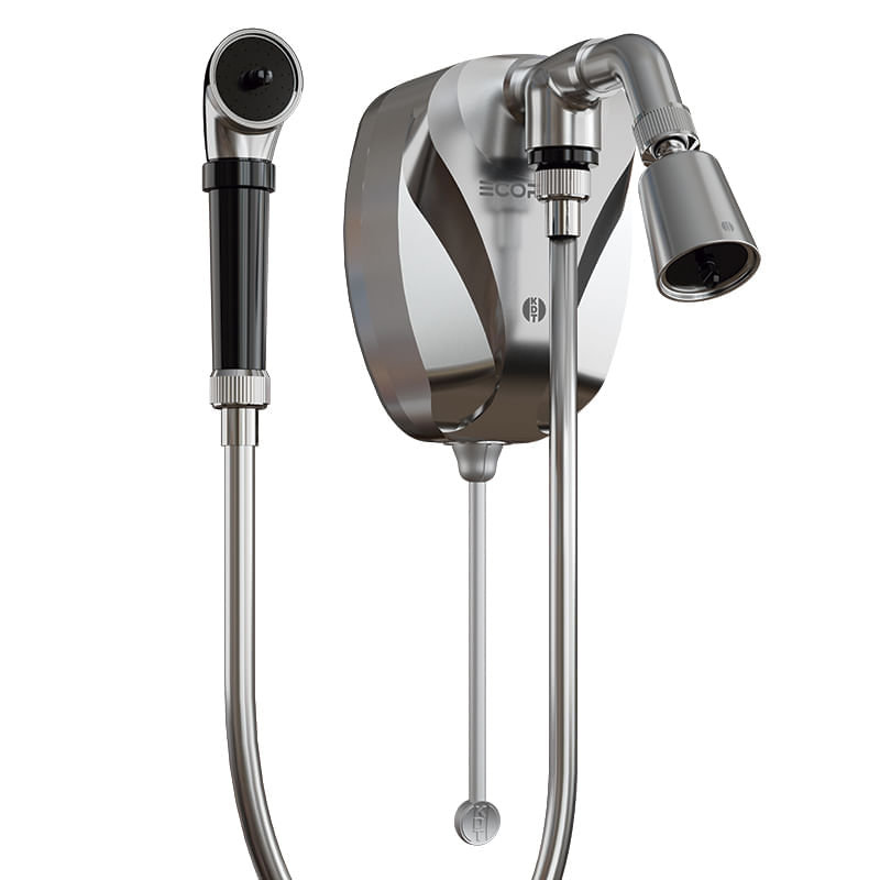 Ducha Eletrônica Ecoplus C/ Desviador 220V 7.500W Prata Cód. 2838 – KDT